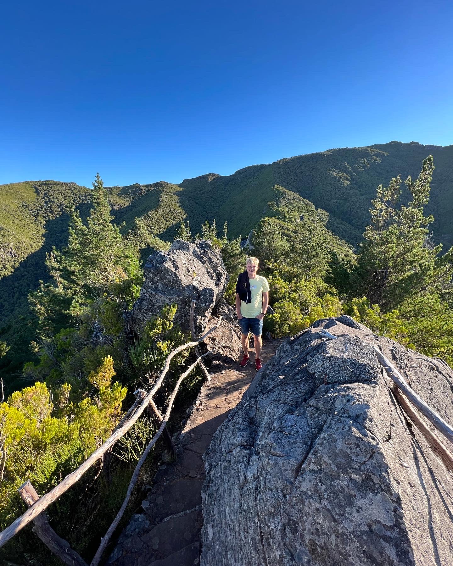 Breathtaking view from the Viewpoint on the way to Achada do Teixeira